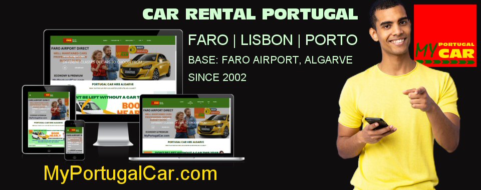 Portugal Car Hire revamped website for Fao airport car hire Algarve